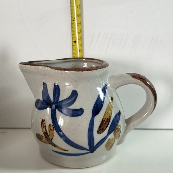 Vintage Japanese Style stoneware coffee or tea mugs, creamer and sugar bowl - Picture 2 of 6